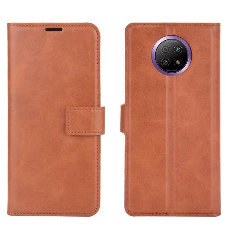 Retro Calf Pattern Buckle Horizontal Flip Leather Case with Holder & Card Slots & Wallet For Xiaomi Redmi Note 9 5G