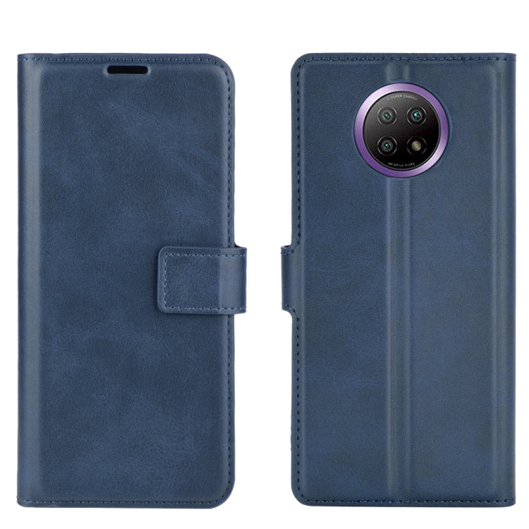 Retro Calf Pattern Buckle Horizontal Flip Leather Case with Holder & Card Slots & Wallet For Xiaomi Redmi Note 9 5G