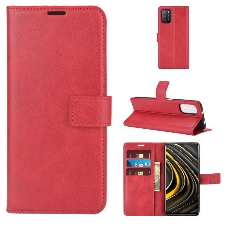 Retro Calf Pattern Buckle Horizontal Flip Leather Case with Holder & Card Slots & Wallet For Xiaomi POCO M3