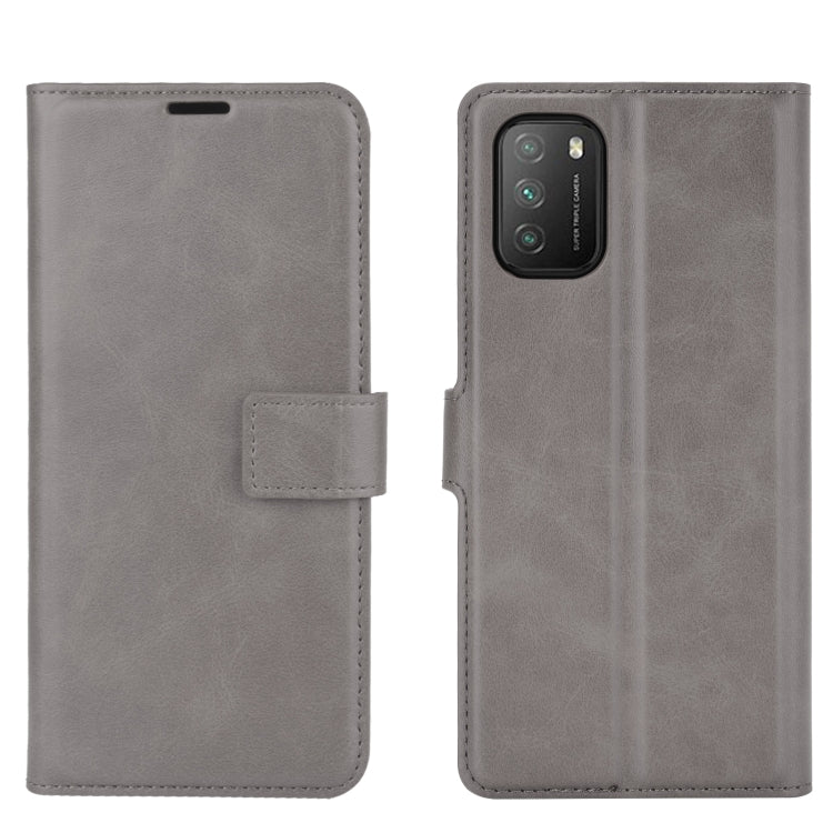 Retro Calf Pattern Buckle Horizontal Flip Leather Case with Holder & Card Slots & Wallet For Xiaomi POCO M3