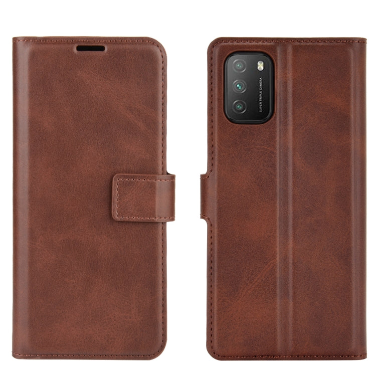 Retro Calf Pattern Buckle Horizontal Flip Leather Case with Holder & Card Slots & Wallet For Xiaomi POCO M3
