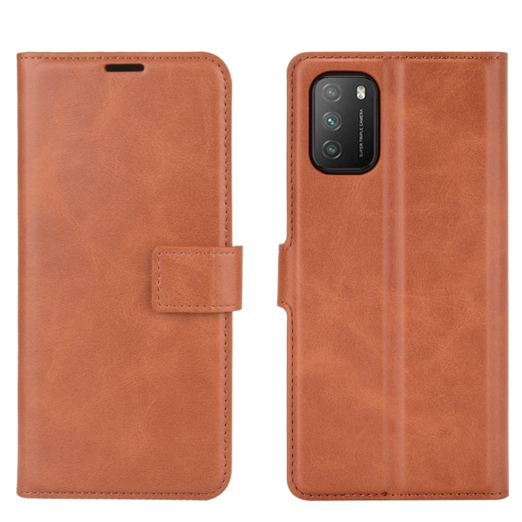 Retro Calf Pattern Buckle Horizontal Flip Leather Case with Holder & Card Slots & Wallet For Xiaomi POCO M3