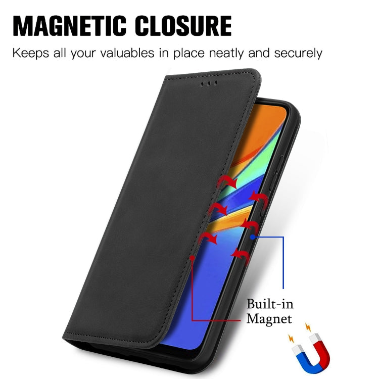For Xiaomi Redmi 9C Retro Skin Feel Business Magnetic Horizontal Flip Leather Case With Holder & Card Slots & Wallet & Photo Frame