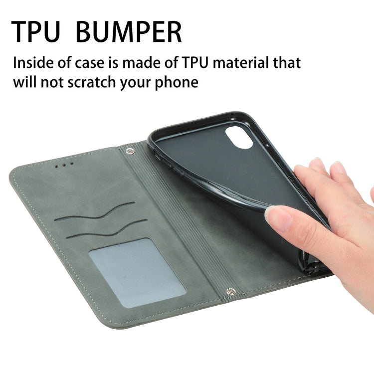 For Xiaomi Redmi 9C Retro Skin Feel Business Magnetic Horizontal Flip Leather Case With Holder & Card Slots & Wallet & Photo Frame