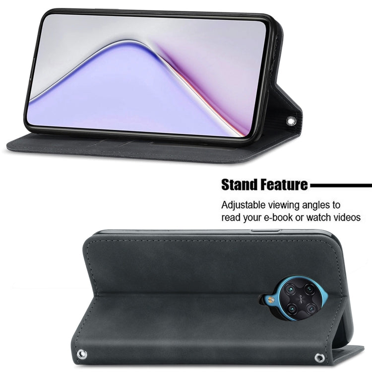 For Xiaomi Redmi K30 Pro / K30 Ultra Retro Skin Feel Business Magnetic Horizontal Flip Leather Case With Holder & Card Slots & Wallet & Photo Frame