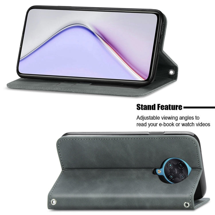 For Xiaomi Redmi K30 Pro / K30 Ultra Retro Skin Feel Business Magnetic Horizontal Flip Leather Case With Holder & Card Slots & Wallet & Photo Frame