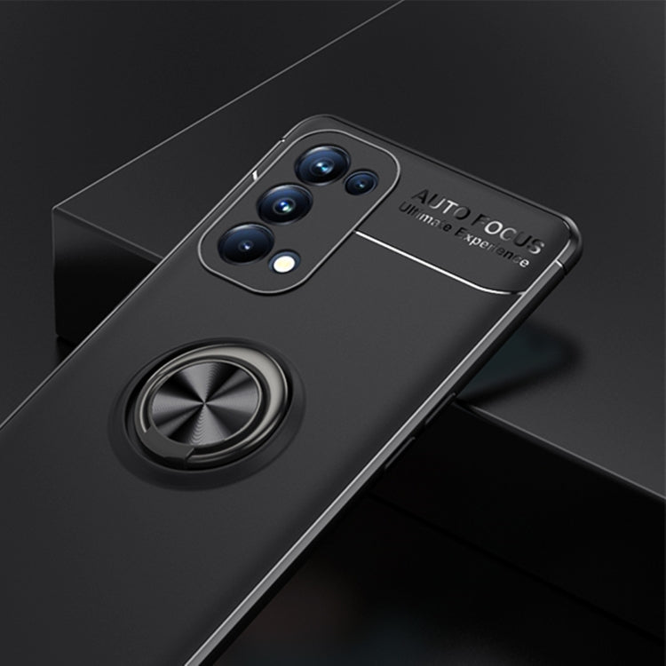 For OPPO Reno5 Pro Metal Ring Holder 360 Degree Rotating TPU Case