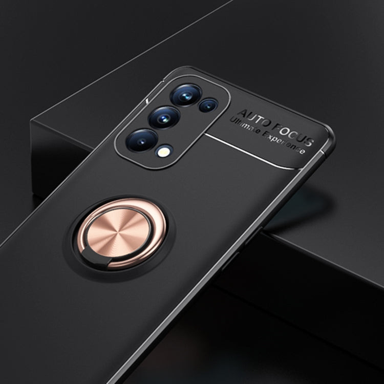 For OPPO Reno5 Pro Metal Ring Holder 360 Degree Rotating TPU Case