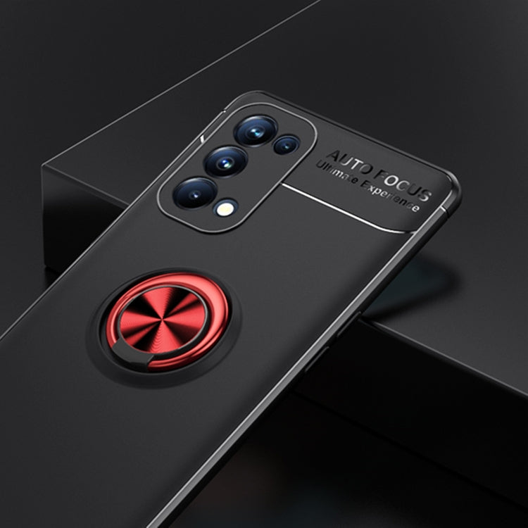 For OPPO Reno5 Pro Metal Ring Holder 360 Degree Rotating TPU Case