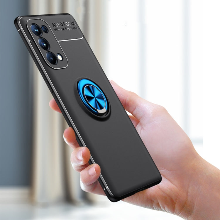 For OPPO Reno5 Pro Metal Ring Holder 360 Degree Rotating TPU Case