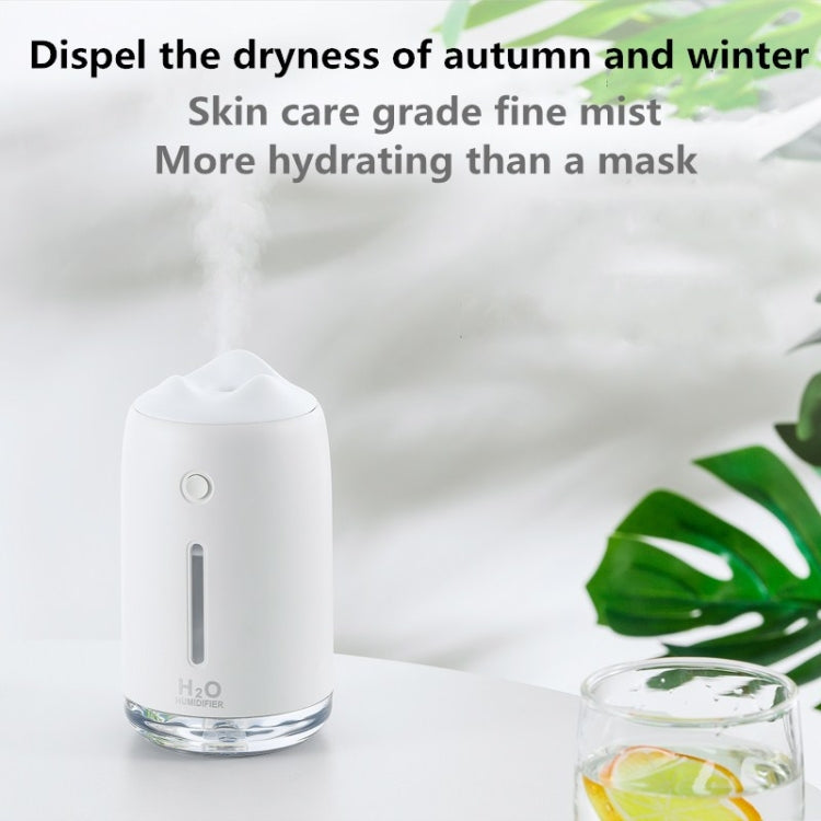 Snow Mountain Simple Mini Home Silent Bedroom Student Dormitory Office Portable USB Wireless Persistent Air Humidifier