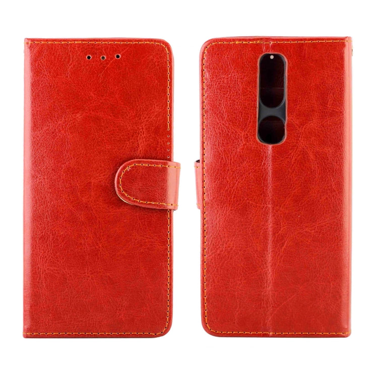 For Nokia 2.4 Crazy Horse Texture Leather Horizontal Flip Protective Case with Holder & Card Slots & Wallet & Photo Frame