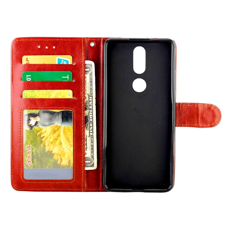For Nokia 2.4 Crazy Horse Texture Leather Horizontal Flip Protective Case with Holder & Card Slots & Wallet & Photo Frame