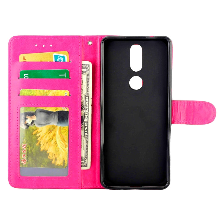 For Nokia 2.4 Crazy Horse Texture Leather Horizontal Flip Protective Case with Holder & Card Slots & Wallet & Photo Frame