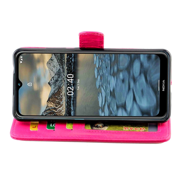 For Nokia 2.4 Crazy Horse Texture Leather Horizontal Flip Protective Case with Holder & Card Slots & Wallet & Photo Frame