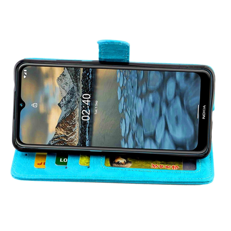 For Nokia 2.4 Crazy Horse Texture Leather Horizontal Flip Protective Case with Holder & Card Slots & Wallet & Photo Frame