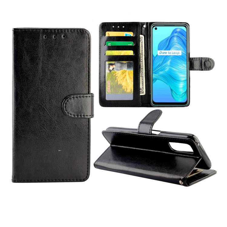For OPPO Realme V5 5G/Realme 7 5G Crazy Horse Texture Leather Horizontal Flip Protective Case with Holder & Card Slots & Wallet & Photo Frame