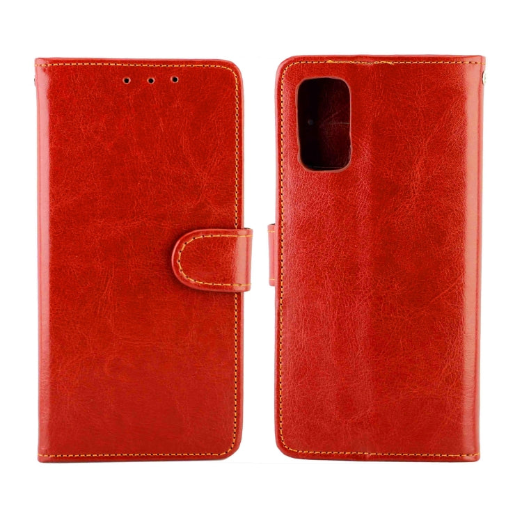 For OPPO Realme V5 5G/Realme 7 5G Crazy Horse Texture Leather Horizontal Flip Protective Case with Holder & Card Slots & Wallet & Photo Frame
