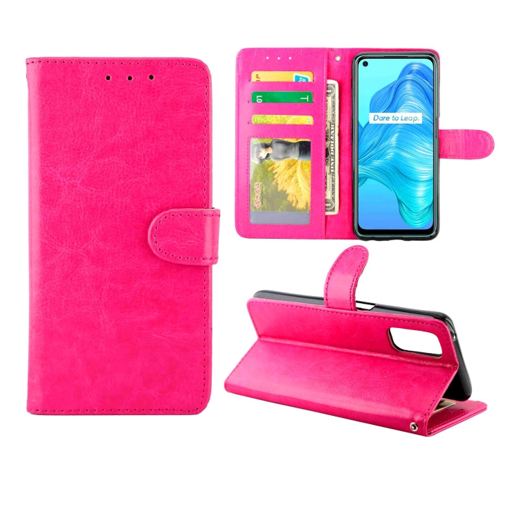 For OPPO Realme V5 5G/Realme 7 5G Crazy Horse Texture Leather Horizontal Flip Protective Case with Holder & Card Slots & Wallet & Photo Frame