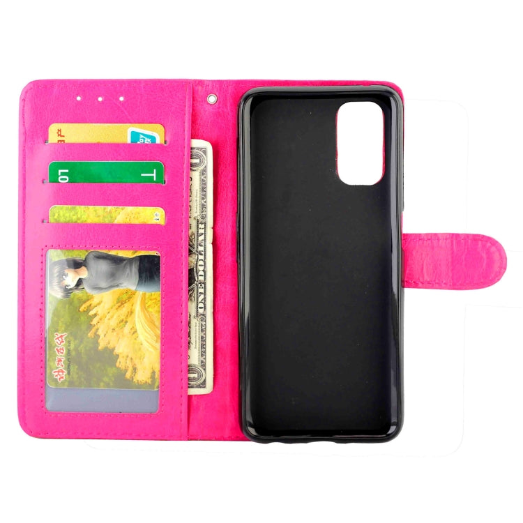 For OPPO Realme V5 5G/Realme 7 5G Crazy Horse Texture Leather Horizontal Flip Protective Case with Holder & Card Slots & Wallet & Photo Frame