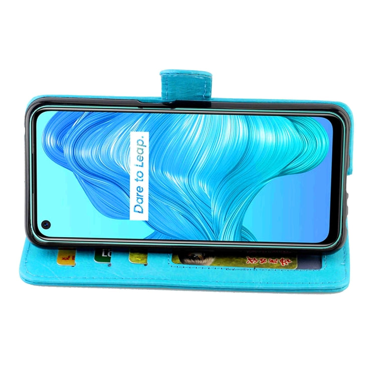 For OPPO Realme V5 5G/Realme 7 5G Crazy Horse Texture Leather Horizontal Flip Protective Case with Holder & Card Slots & Wallet & Photo Frame