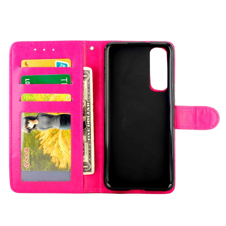 For Vivo Y73S Crazy Horse Texture Leather Horizontal Flip Protective Case with Holder & Card Slots & Wallet & Photo Frame