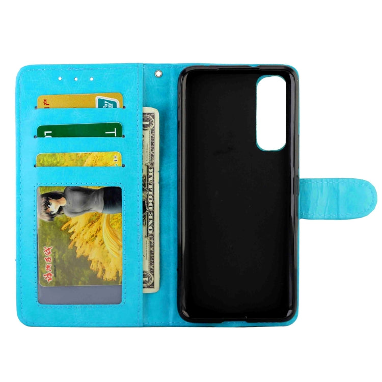 For Vivo Y73S Crazy Horse Texture Leather Horizontal Flip Protective Case with Holder & Card Slots & Wallet & Photo Frame