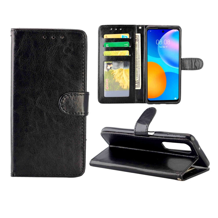 For Huawei P Smart(2021)/Y7a Crazy Horse Texture Leather Horizontal Flip Protective Case with Holder & Card Slots & Wallet & Photo Frame