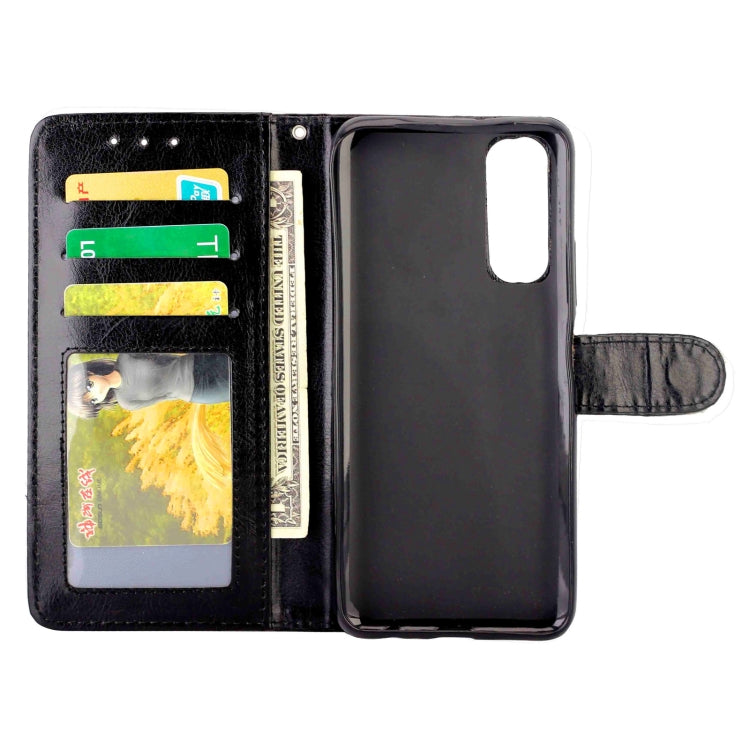 For Huawei P Smart(2021)/Y7a Crazy Horse Texture Leather Horizontal Flip Protective Case with Holder & Card Slots & Wallet & Photo Frame