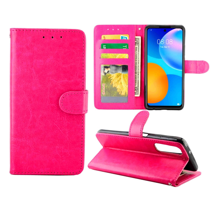 For Huawei P Smart(2021)/Y7a Crazy Horse Texture Leather Horizontal Flip Protective Case with Holder & Card Slots & Wallet & Photo Frame