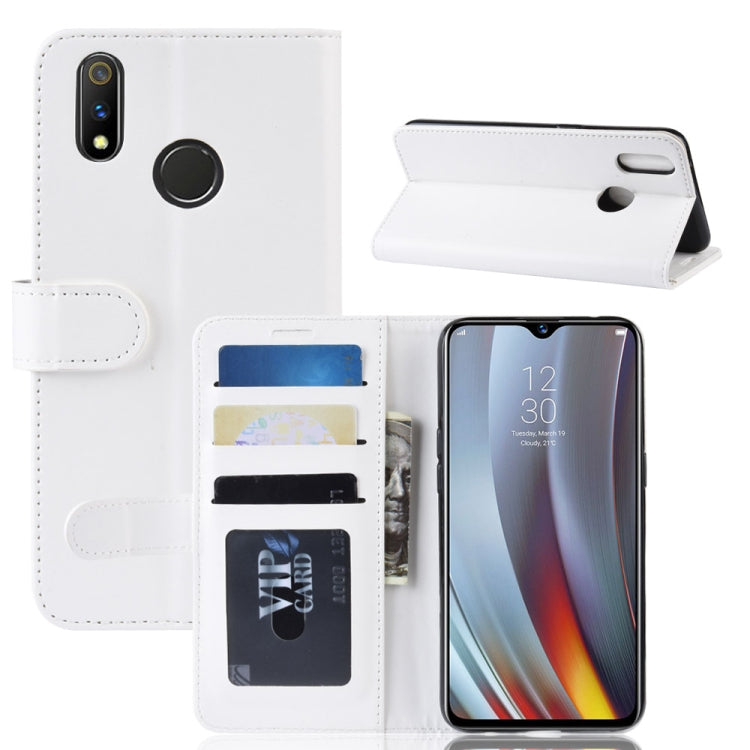 Crazy Horse Horizontal Flip PU Leather Case for OPPO Realme 3 Pro / Realme X Lite, with Wallet Holder & Card Slots & Photo Frame