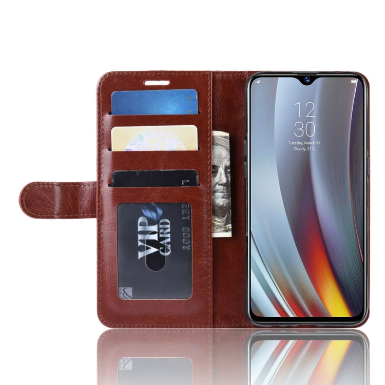 Crazy Horse Horizontal Flip PU Leather Case for OPPO Realme 3 Pro / Realme X Lite, with Wallet Holder & Card Slots & Photo Frame