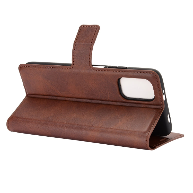 For Xiaomi Redmi Note 9 4G/Redmi 9 Power Retro Calf Pattern Buckle Card Wallet Left and Right Flip Phone Holster with Bracket Function