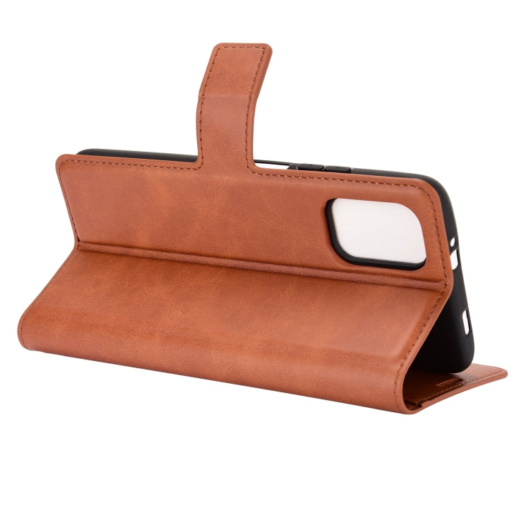 For Xiaomi Redmi Note 9 4G/Redmi 9 Power Retro Calf Pattern Buckle Card Wallet Left and Right Flip Phone Holster with Bracket Function