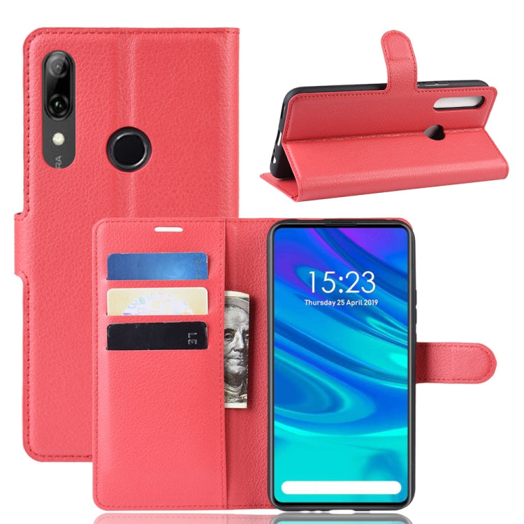 Litchi Skin PU Leather Wallet Stand Mobile Casing for Huawei P SMART Z
