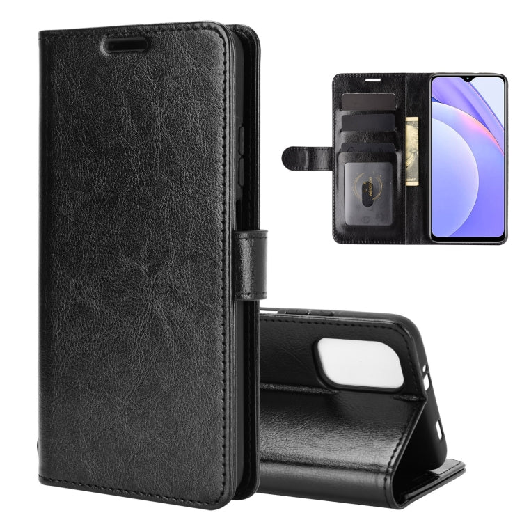 For Xiaomi Redmi Note 9 4G R64 Texture Single Horizontal Flip Protective Case with Holder & Card Slots & Wallet& Photo Frame