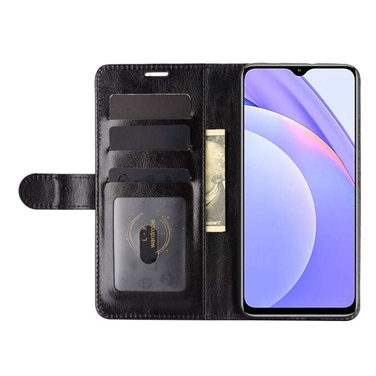 For Xiaomi Redmi Note 9 4G R64 Texture Single Horizontal Flip Protective Case with Holder & Card Slots & Wallet& Photo Frame