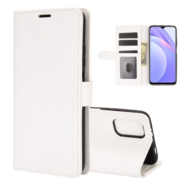 For Xiaomi Redmi Note 9 4G R64 Texture Single Horizontal Flip Protective Case with Holder & Card Slots & Wallet& Photo Frame