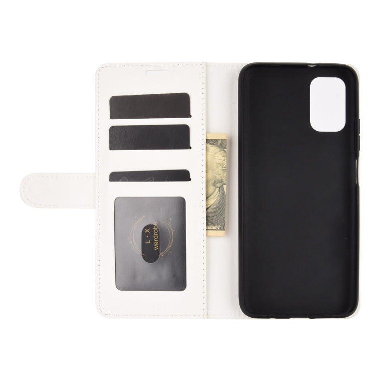 For Xiaomi Redmi Note 9 4G R64 Texture Single Horizontal Flip Protective Case with Holder & Card Slots & Wallet& Photo Frame