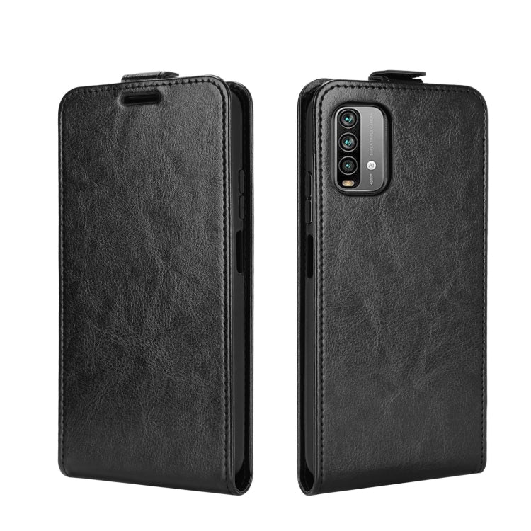 For Xiaomi Redmi Note 9 4G R64 Texture Single Vertical Flip Leather Protective Case with Card Slots & Photo Frame
