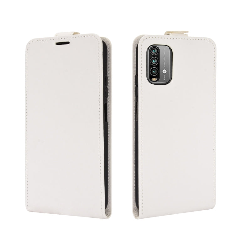 For Xiaomi Redmi Note 9 4G R64 Texture Single Vertical Flip Leather Protective Case with Card Slots & Photo Frame
