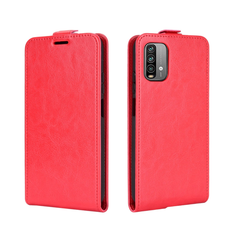 For Xiaomi Redmi Note 9 4G R64 Texture Single Vertical Flip Leather Protective Case with Card Slots & Photo Frame