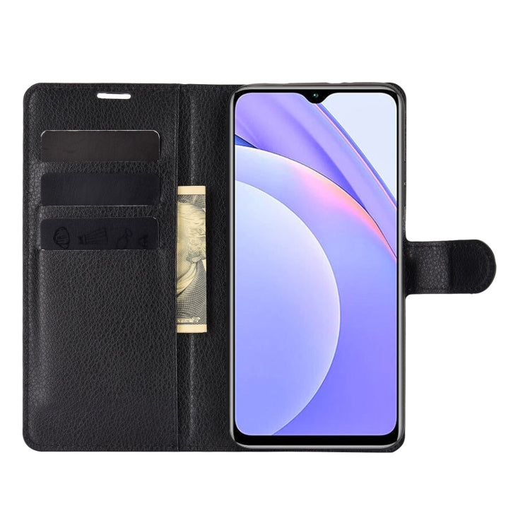 For Xiaomi Redmi Note 9 4G Litchi Texture Horizontal Flip Protective Case with Holder & Card Slots & Wallet