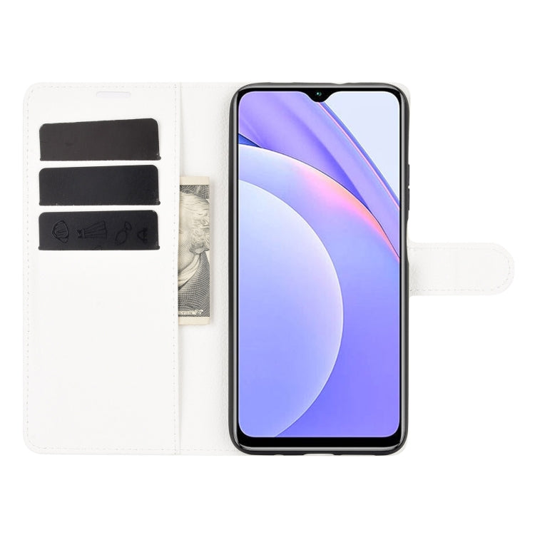 For Xiaomi Redmi Note 9 4G Litchi Texture Horizontal Flip Protective Case with Holder & Card Slots & Wallet