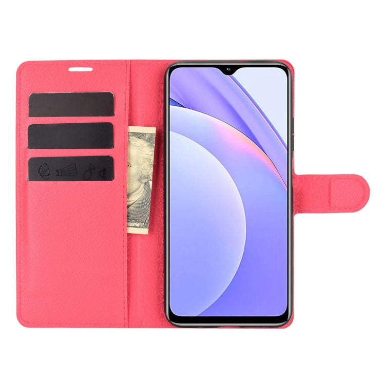 For Xiaomi Redmi Note 9 4G Litchi Texture Horizontal Flip Protective Case with Holder & Card Slots & Wallet