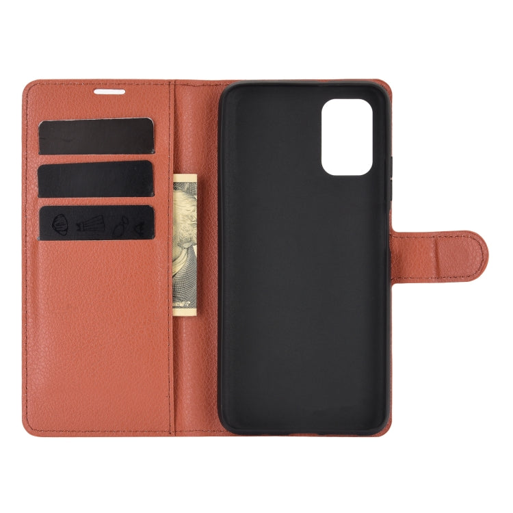 For Xiaomi Redmi Note 9 4G Litchi Texture Horizontal Flip Protective Case with Holder & Card Slots & Wallet