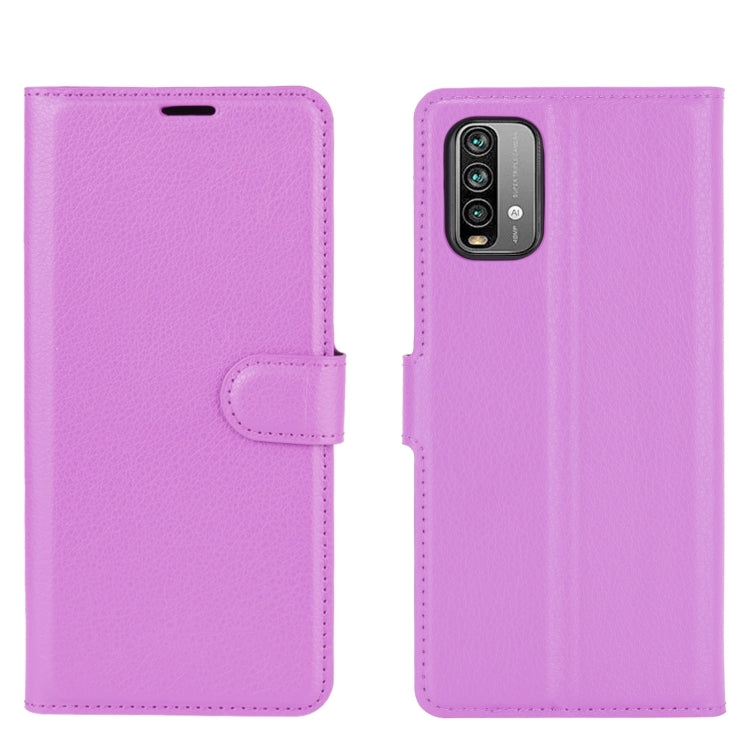 For Xiaomi Redmi Note 9 4G Litchi Texture Horizontal Flip Protective Case with Holder & Card Slots & Wallet