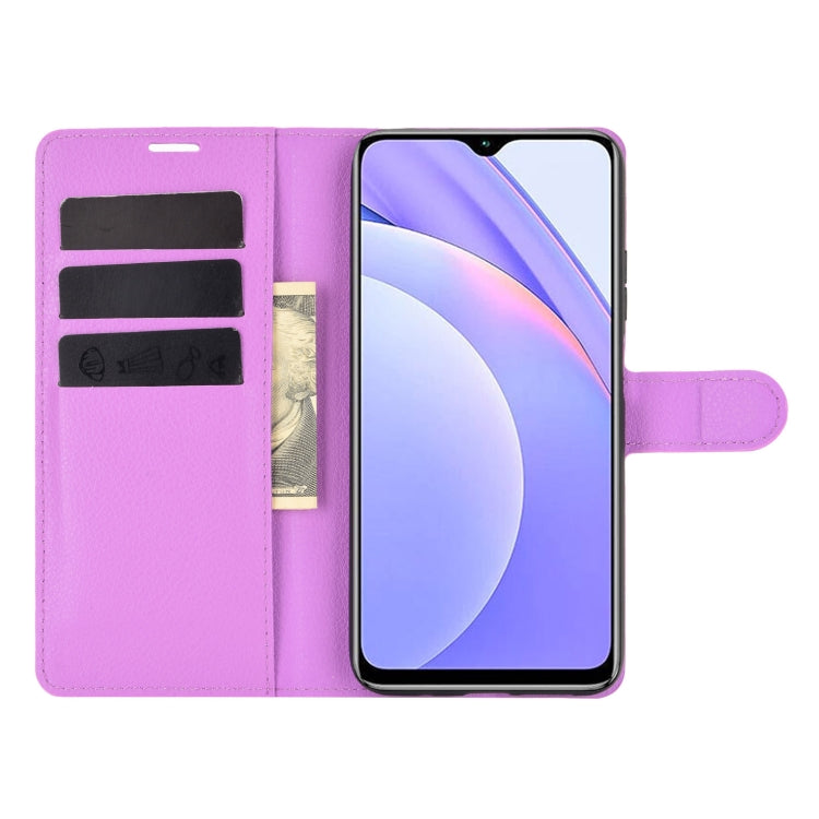 For Xiaomi Redmi Note 9 4G Litchi Texture Horizontal Flip Protective Case with Holder & Card Slots & Wallet