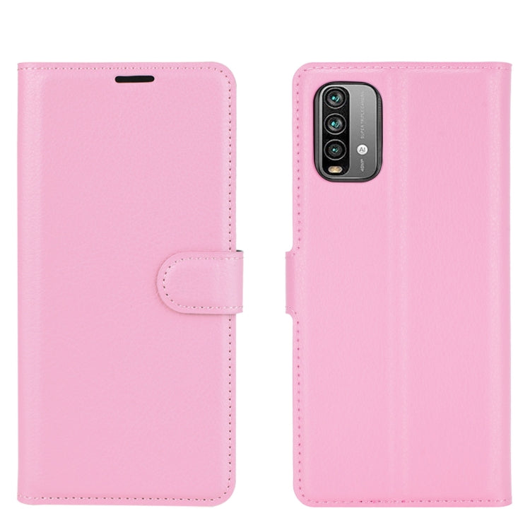 For Xiaomi Redmi Note 9 4G Litchi Texture Horizontal Flip Protective Case with Holder & Card Slots & Wallet