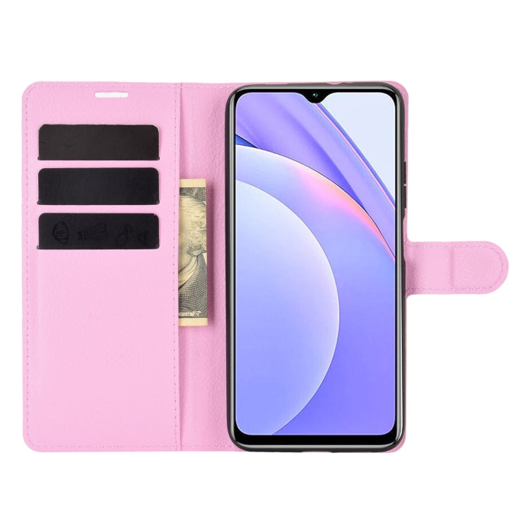For Xiaomi Redmi Note 9 4G Litchi Texture Horizontal Flip Protective Case with Holder & Card Slots & Wallet